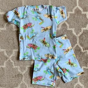NWT At Home short sleeve/shorts pajama set ‘cars’